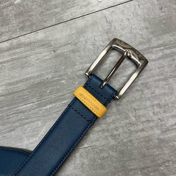 Tallia Navy Blue Leather Belt 38 - Picture 2 of 7